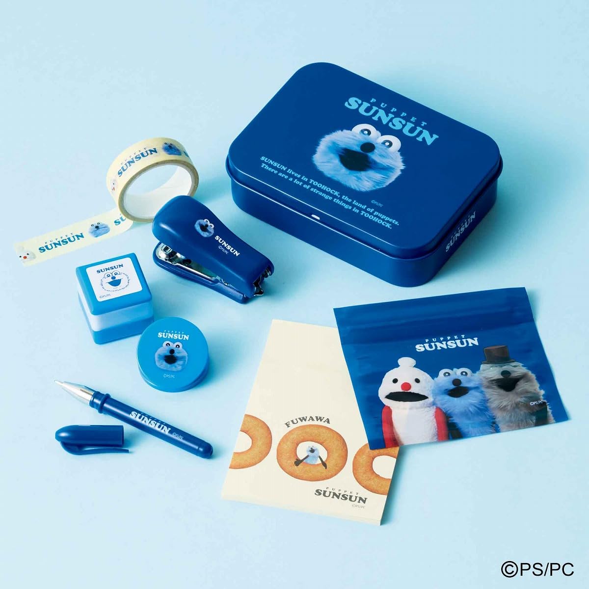 PUPPET SUNSUN文具鐵盒組